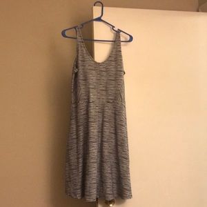 Old Navy black & white striped casual dress